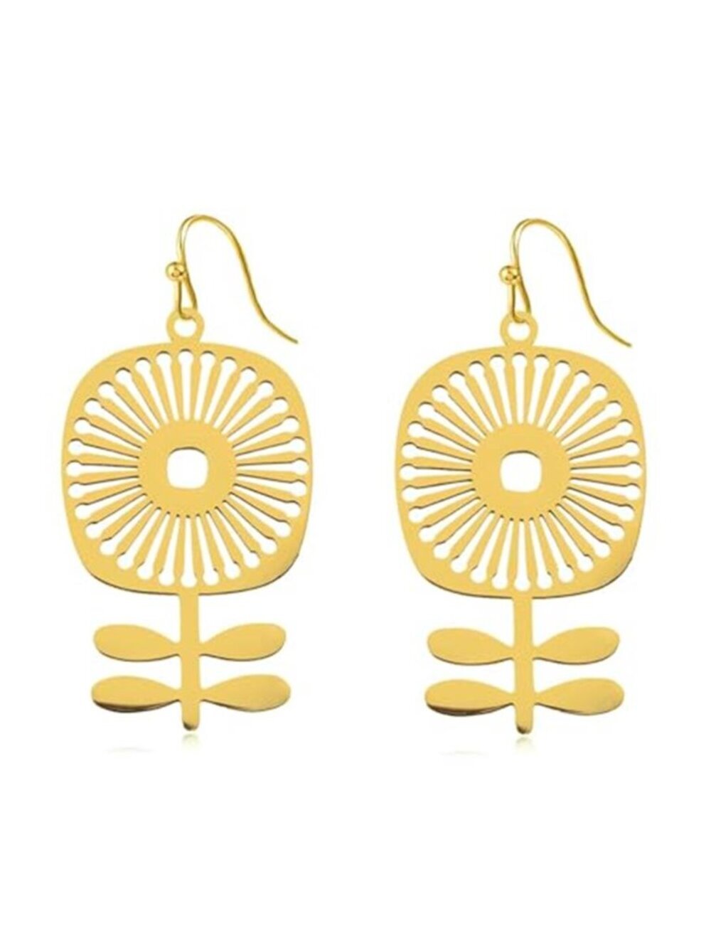 Scandinavian Flower Boho Dangle Earrings